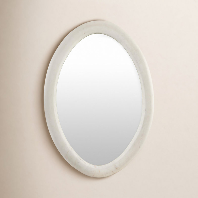 Miroir d'appoint Christie, 28,5 po x 37 po, Ivoire ivoire