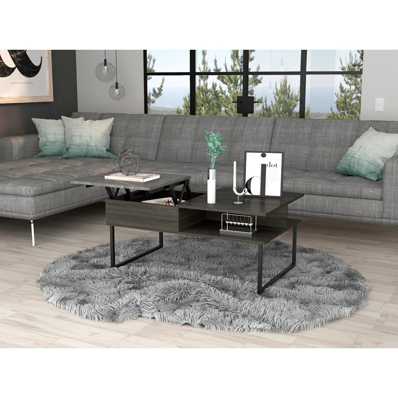 1-Shelf Lift Top Coffee Table