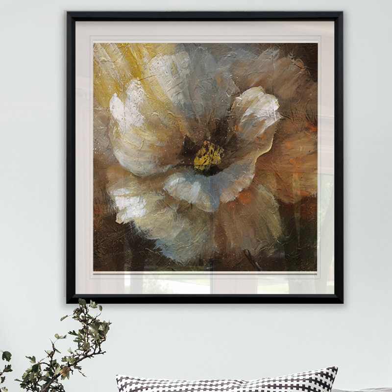 « fleuriing ii », impression encadrée, H 26,5 po x l 26,5 po x P 1,5 po