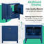 Ensemble de meuble-lavabo 60 po avec lavabos doubles (séparés), lavabos doubles en céramique (miroir non inclus)-709104699
