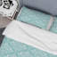 Damas bleu - ensemble de housse de couette abstrait - microfibre de polyester-624654332