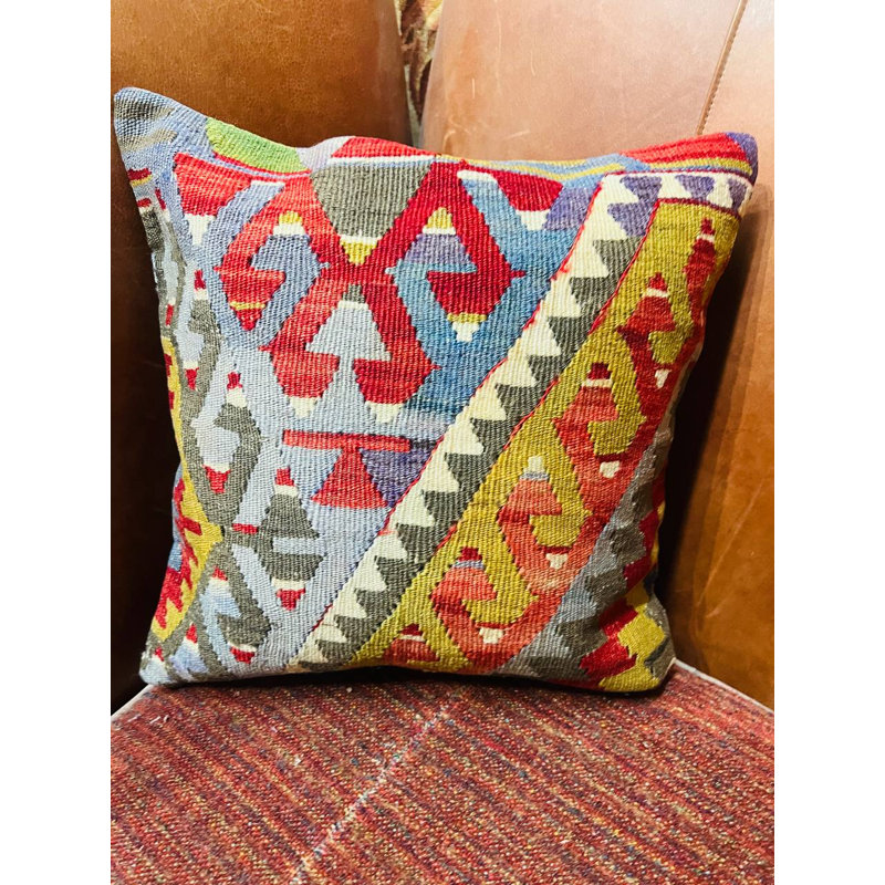 Wool Square Pillow Cover & Insert
