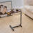 Modern 2-pieces Oval C-Shaped Side Tables with Raised Tray Top and Metal Base-455313728