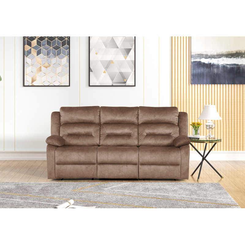 Fauteuil inclinable Octaviean, Tissu bronzé brun clair, Électrique