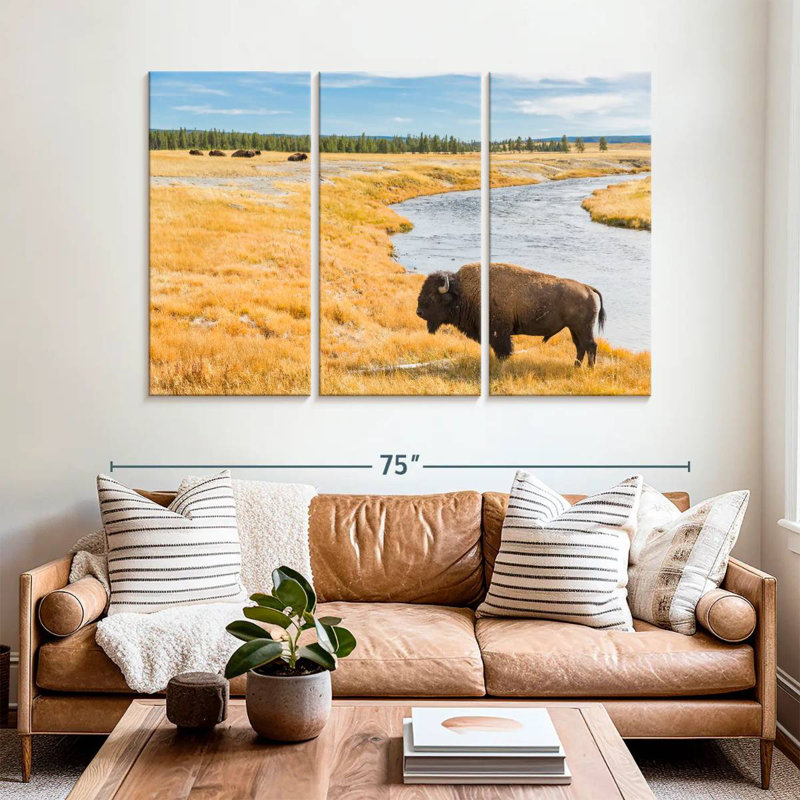 Brampt National Park Bison, 42" H x 65" W