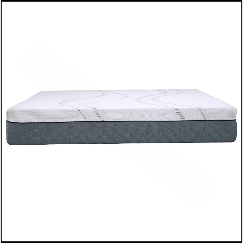 Mousse viscoélastique graphène Diamond Capri, fraîche, conforme, sensible 12 po, certifiée Greenguard Gold, prête pour l'étiquette blanche