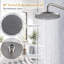 Robinet de douche mural à deux fonctions avec passe-partout noir mat-129577857