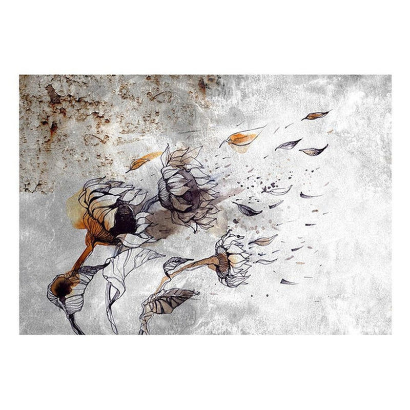 Murale Karrina - Tournesols dans le vent, L 82 po x l 118 po