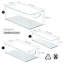 Paquet de 8 bacs de rangement empilables en acrylique transparent pour la cuisine et le réfrigérateur
