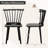 Costway Rubber Wood Windsor Dining Chairs Set Of 2 With Spindle Back For Living Room-252511897