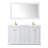 60 " W Freestanding Standard Free Standing Single Double Vanity Bathroom Vanity With Marble Top with Mirror-97812924-97812923