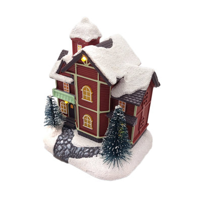 Christmas Village House with LED Lights F07M4-38-W221A