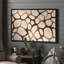Framed Canvas Wall Art - Abstract Brown Stone Pattern - 16"x24", 24"x36"-128706115-128706114