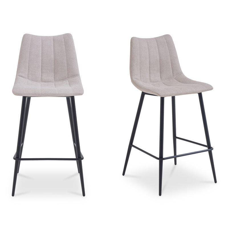 Finnigan Counter & Bar Stool, Beige/Fabric, Counter Stool (26" Seat Height)