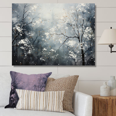 «Winter Tree Minimal Landscape» sur toile