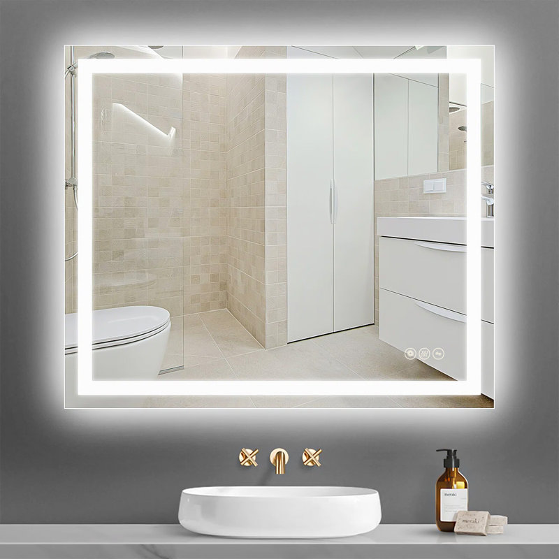 Miroir de salle de bain Carlecia, 30 po x 36 po
