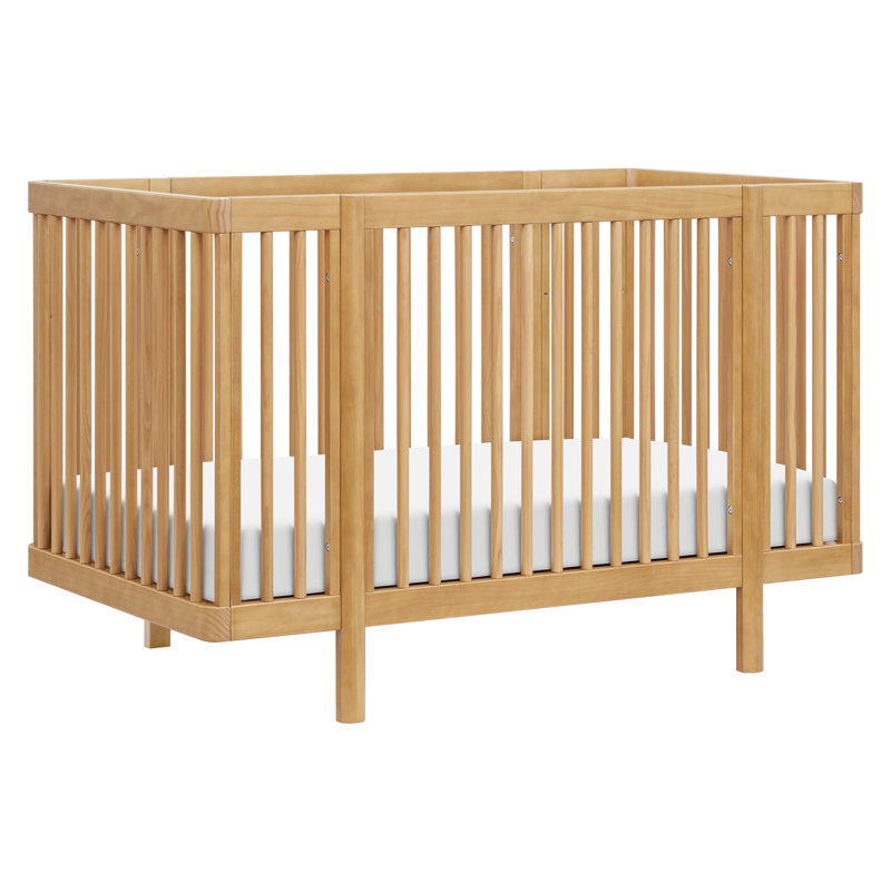 Pogo 8-in-1 Convertible Crib with All-Stages Conversion Kits, Honey