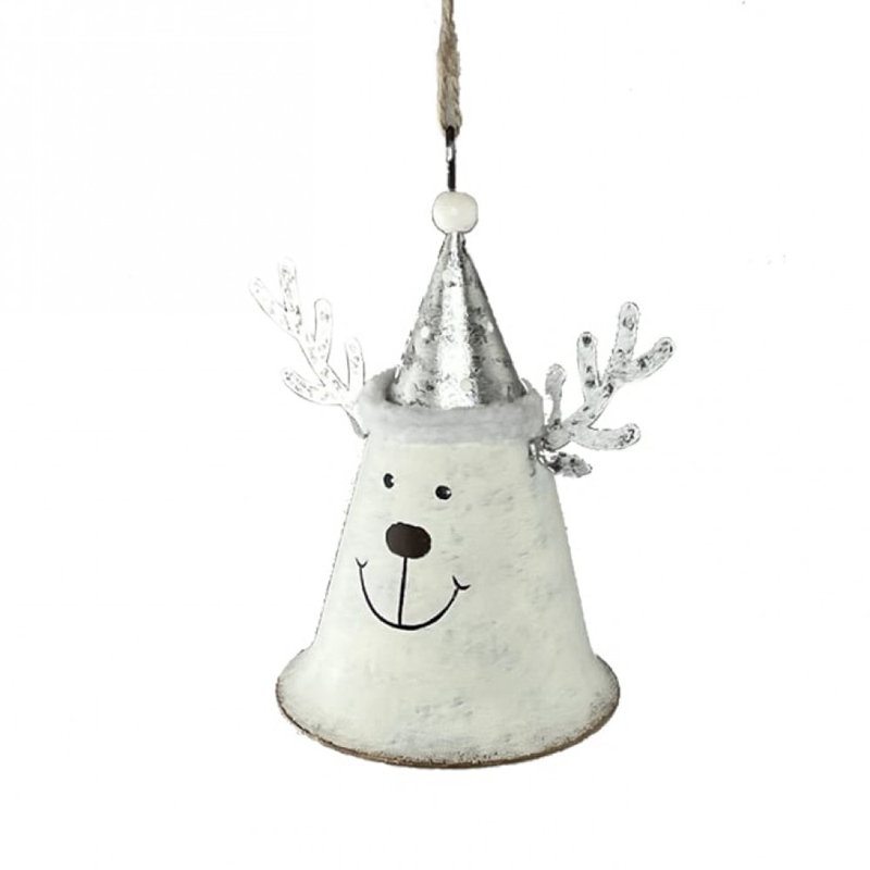 Ornement en forme de cloche des Fêtes, H 5 po x l 4,5 po x P 4,5 po