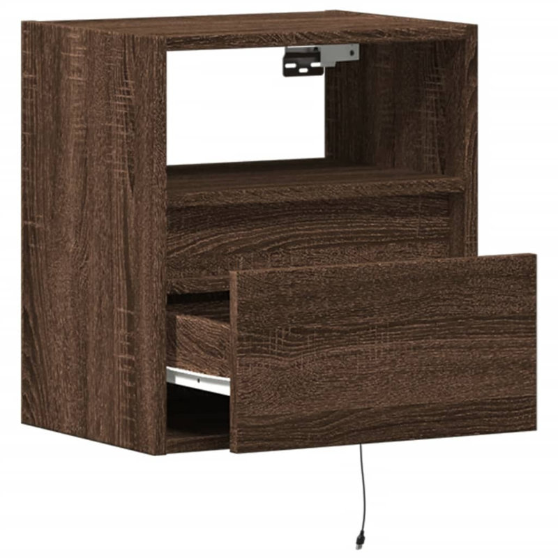 Dallton Unfinished TV Stand, 41cm, Brown Oak