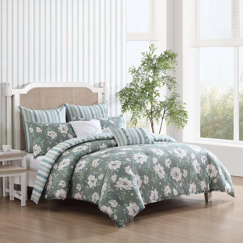 Ensemble d'édredon en coton Laura Ashley Wisley, Édredon simple + 4 pièces supplémentaires