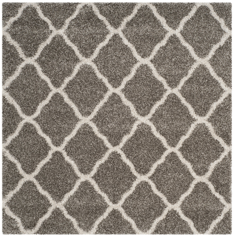 Darrol Hudson Shag Performance Geometric Rug, Square 7'