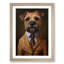 Border Terrier In A Suit No.3 - Single Picture Frame Print on Wood-1805933299-1805933297
