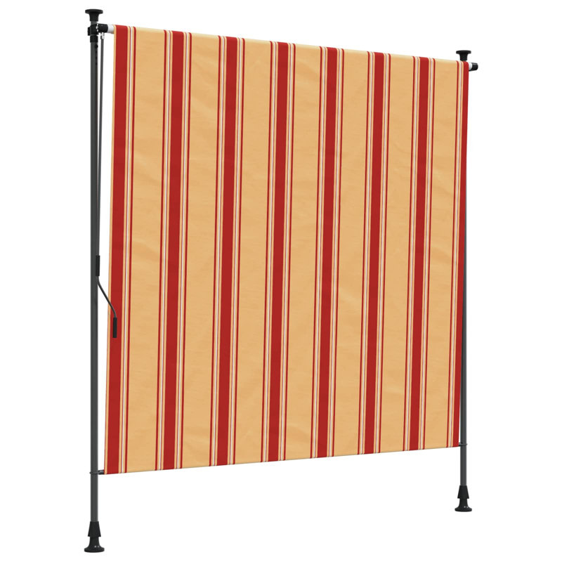 VidaXL Retractable, 120cm W x 270cm D, Yellow/Orange Striped