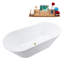 1778mm x 800.1mm Soaking Acrylic Bathtub