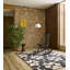 Wool Floral Area Rug in Black/Off-White-63011441