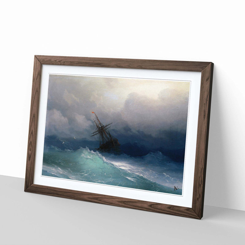 Ivan Aivazovsky - Single Picture Frame Painting, Walnut