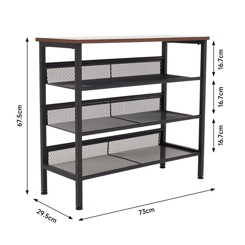 16 Pair Shoe Rack