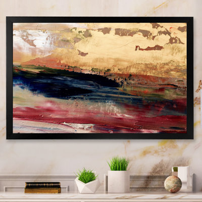 Organique formes en orange rose et noir liquide Art II - art moderne et contemporain sur toile