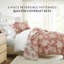 Ensemble de courtepointe légère - couvre-lit matelassé toutes saisons - bouquet vieilli-105628186-105628192