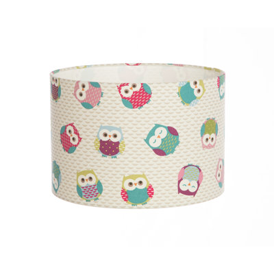 Cotton Drum Lamp Shade ( Screw On ) in Cream