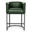26" Counter Height Bar Stools, Faux Leather Barrel Counter Chairs-1695636047