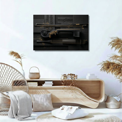 Music Instrument Canvas Wall Art Set Of 1