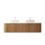 Ensemble de meuble-lavabo double 60 po avec lavabo