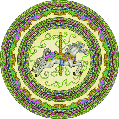 Carousel Tufted Area Rug
