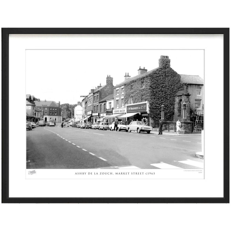 Ashby De La Zouch, Market Street C1965 - Single Picture Frame Print, 43.5cm H x 53.4cm W x 2.3cm D