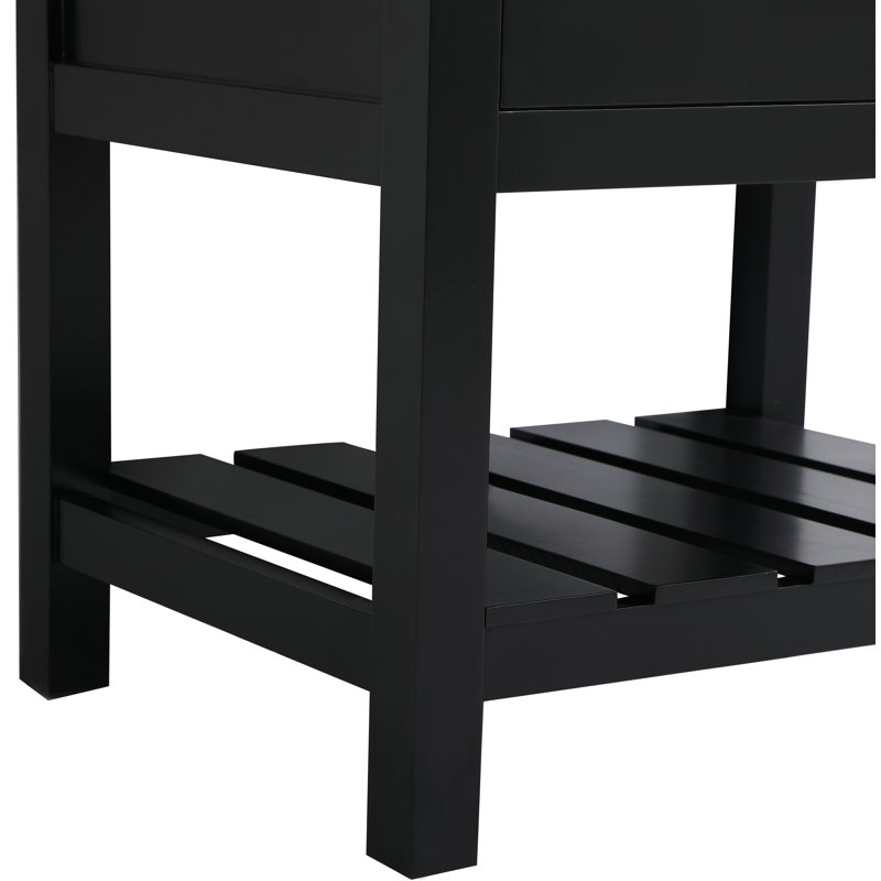 Meuble-lavabo simple 30 po Pelaghia, Noir, noir, noir, noir