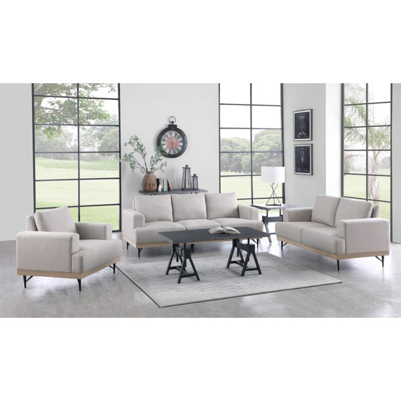 Causeuse 58 po avec coussins réversibles, Beige