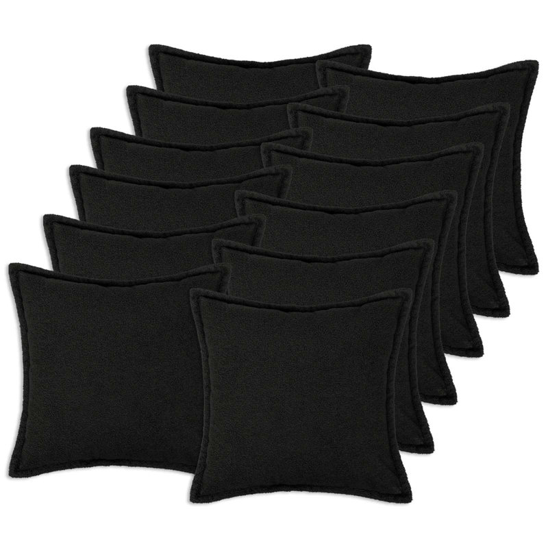 Cushion Cover, Square 50cm, Black