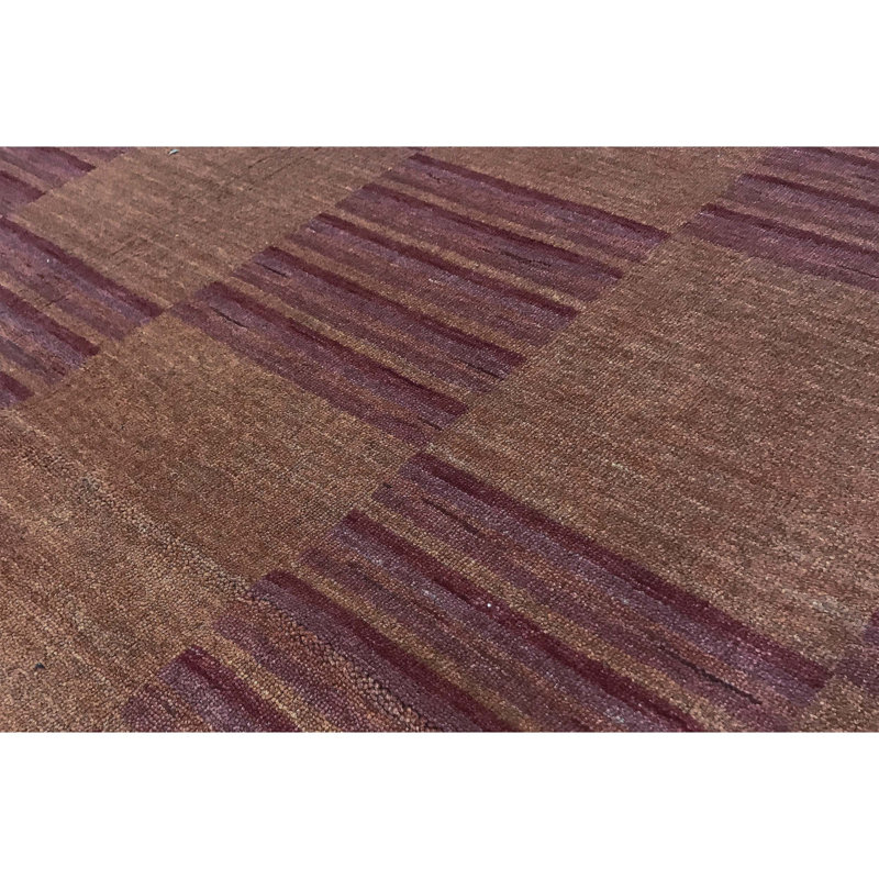 Hand Woven Wool Checkered Area Rug