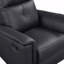 Avec fauteuil inclinable et pivotant en cuir noir, fauteuil inclinable et pivotant, fauteuil de luxe, fauteuil confortable 1 pièce, confort moelleux-876991100