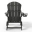 Chaise Adirondack d'extérieur réglable et pliante avec porte-gobelet et repose-pieds dissimulé-1803399237
