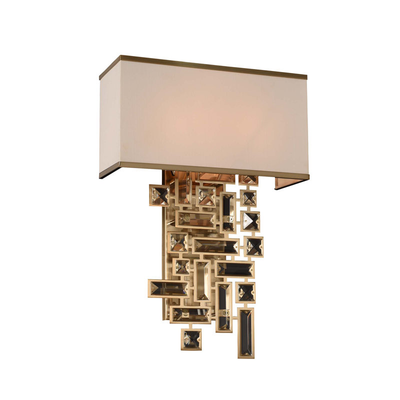 Kern 2 LT Wall Sconce Allegri, Brushed Champagne Gold, 19"