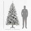 Arbre de Noël artificiel pin enneigé 7,5 pi de hauteur-179422945