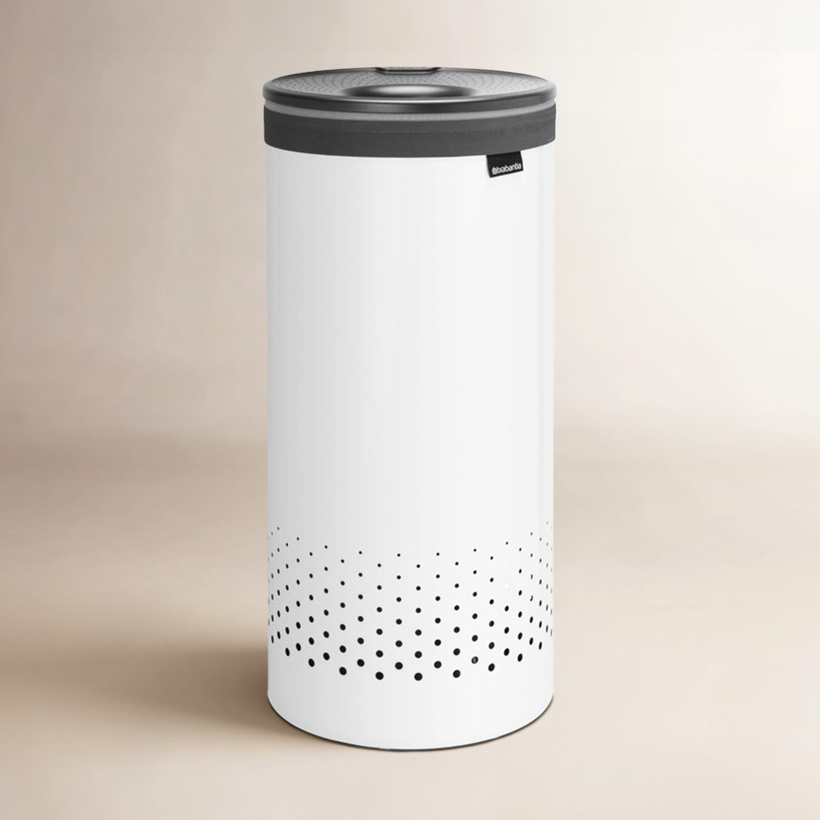 Brabantia 9.2 Gallon Laundry Hamper, White