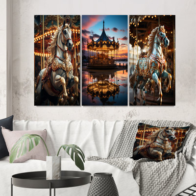 «Carousel Carousel Carousel», 3 pièces sur toile