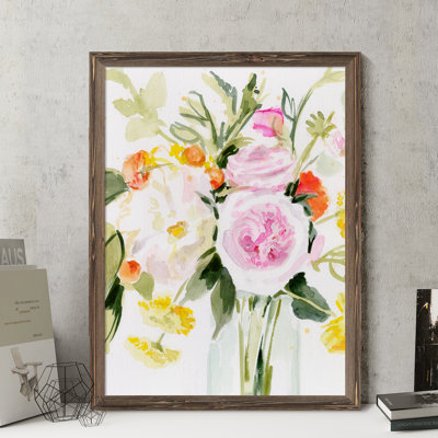Reproduction d’art sur toile encadrée « loose arrangement ii » par paul cezanne